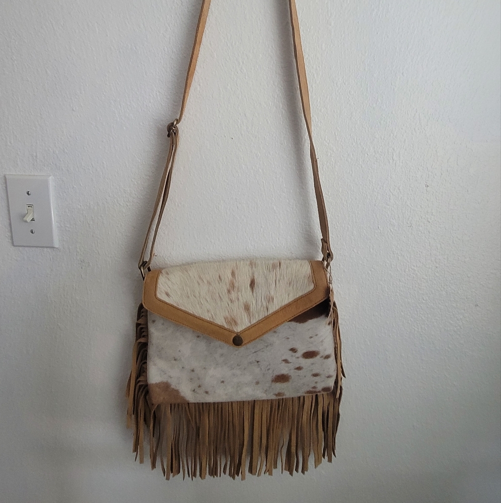 Cowhide Crossbody Purse